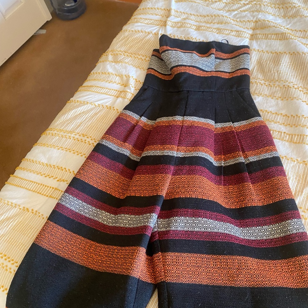 Striped Strapless Pant Jumpsuit